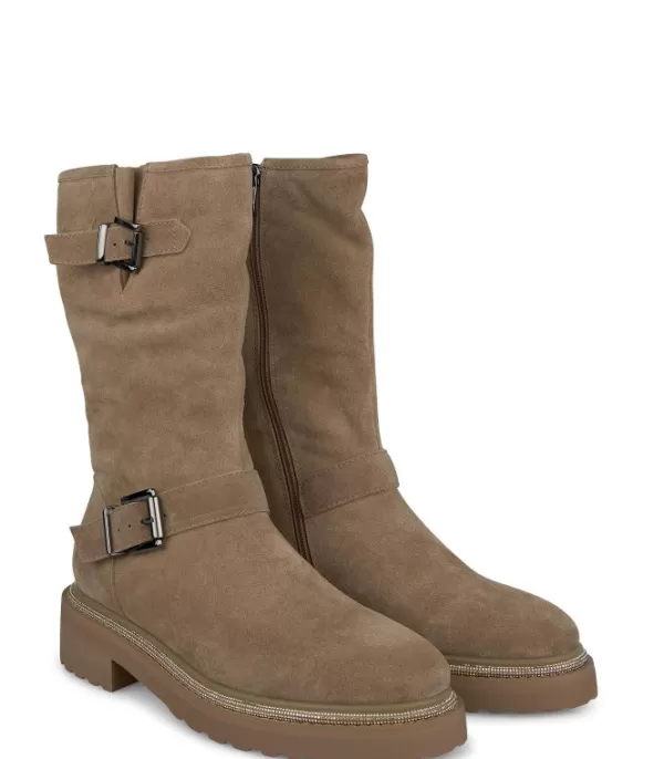 Botas Planas*Alma en Pena Comprar Bota Con Hebillas Piel